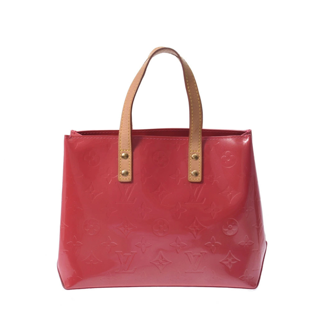 LOUIS VUITTON Vernis Lead Framboise Monogram Handbag